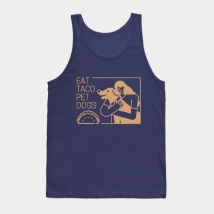 Eat Taco Pet Dogs Tank Top